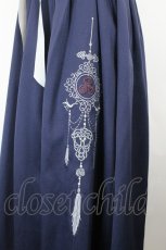 画像3: axes femme / チャイナ風刺繍キャミワンピース F ネイビー I-26-10-20-045-AX-OP-TE-ZI (3)