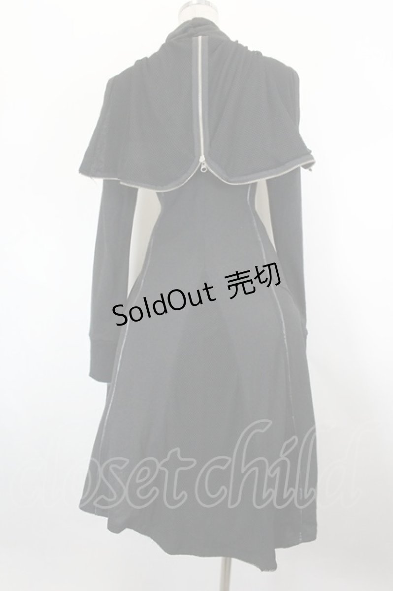 画像2: Ozz Croce / 龍刺繍パーカーワンピース  黒 I-26-10-20-058-OO-OP-SA-ZI (2)