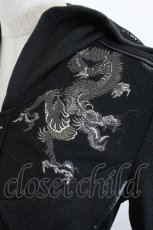 画像4: Ozz Croce / 龍刺繍パーカーワンピース  黒 I-26-10-20-058-OO-OP-SA-ZI (4)