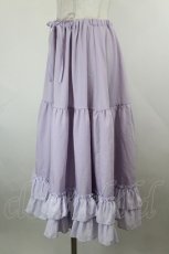 画像2: axes femme kawaii / ミディフリルペチスカート M ラベンダー I-26-10-20-066-AX-SK-TE-ZI (2)