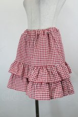 画像2: MILK / Ginghamキュロット  赤Ｘ白チェック I-26-10-20-070-ML-PA-SA-ZI (2)