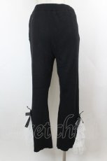 画像3: Swankiss / ラッフルレースリブニットパンツ  黒 I-26-10-20-088-LO-PA-SA-ZI (3)