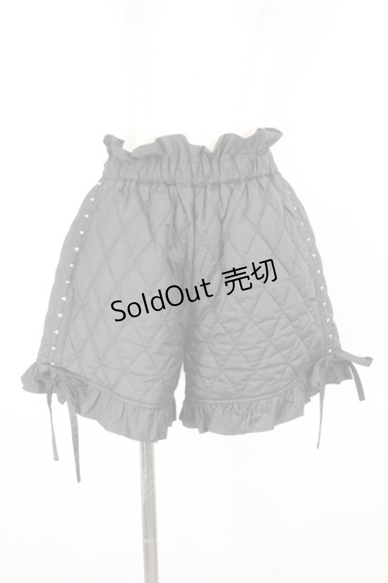 画像1: Candy Stripper / PRECIOUS QUILTING SHORTS 2 黒 I-26-10-20-093-PU-PA-TE-ZI (1)
