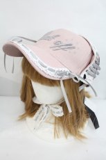 画像1: Candy Stripper / HEAD DRESS CAP  ピンクＸ白 I-26-10-20-109-PU-AC-SA-ZI (1)