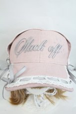 画像4: Candy Stripper / HEAD DRESS CAP  ピンクＸ白 I-26-10-20-109-PU-AC-SA-ZI (4)