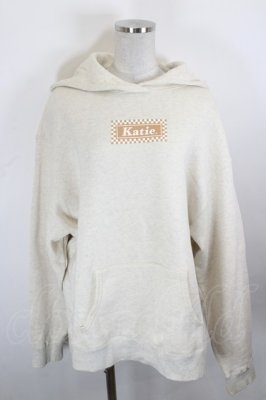 Preview of FLAG CHECK LOGO hood F OATMEAL