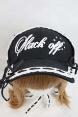 画像4: Candy Stripper / HEAD DRESS CAP  黒Ｘ白 I-26-10-20-110-PU-AC-SA-ZI (4)