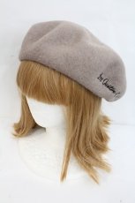 画像1: Katie / 刺繍ベレー  ベージュ I-26-10-20-112-LO-AC-SA-ZI (1)
