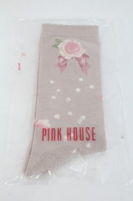 Preview of Rose Pearl柄ソックス  ピンク