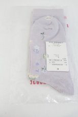 画像2: PINK HOUSE / スプリンクルポジー柄ソックス  ラベンダー I-26-10-20-125-LO-ZA-SA-ZI (2)
