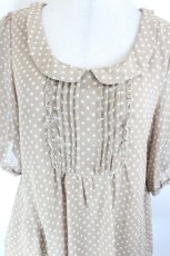 画像3: LOLITAその他(お買取対象外) / ドットシフォンブラウス 13 ベージュ I-26-10-20-002-LO-BL-TE-ZI (3)