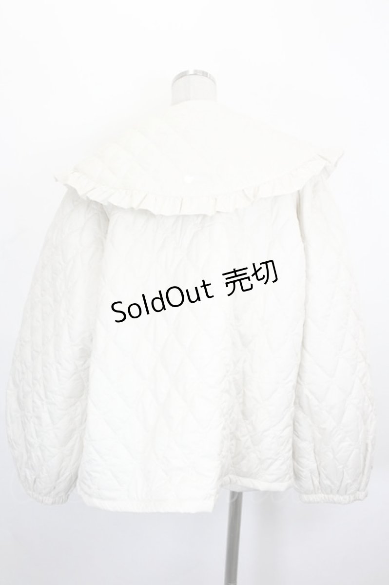 画像2: Candy Stripper / FRILL COLLAR PRECIOUS QUILTING JACKET 2 ベージュ I-26-10-20-030-PU-JA-SA-ZI (2)