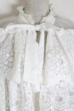 画像3: ATELIER PIERROT / Chantilly Lace Capelet  白 I-26-10-22-044-EL-TO-TE-ZI (3)