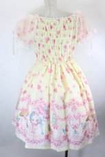 画像2: Angelic Pretty / Ohanami Bunnyワンピース  イエロー I-26-10-22-056-AP-OP-TE-ZI (2)