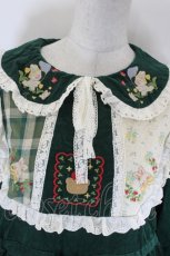 画像4: Wild Garden / アニマル&お花刺繍コーデュロイワンピース F グリーン I-26-10-22-059-LO-OP-TE-ZI (4)