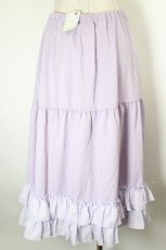 画像2: axes femme kawaii / ミディフリルペチスカート M ラベンダー I-26-10-22-081-AX-SK-TE-ZI (2)