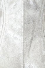 画像4: BLOOD SUPPLY（海外ブランド） / Silver Glitter Diamond Armor Fishbone Studded Waistband Corset  ベージュ I-26-10-22-093-GO-ZA-TE-ZI (4)