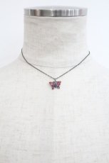 画像1: ANNA SUI / 蝶モチーフネックレス  シルバーＸピンク I-26-10-22-099-PU-AC-SA-ZI (1)