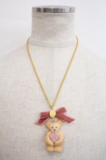 画像1: Q-pot. / テディベア ミルククッキー ネックレス   I-26-10-22-103-QP-AC-TE-ZI (1)