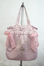 画像1: Maison de FLEUR / コリラックマダブルリボントートバッグ  ピンク I-26-10-22-111-LO-BG-TE-ZI (1)