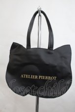 画像1: ATELIER PIERROT / ATELIER-PIERROTロゴ入り 特別ネコバッグ  黒 I-26-10-22-113-EL-BG-TE-ZI (1)