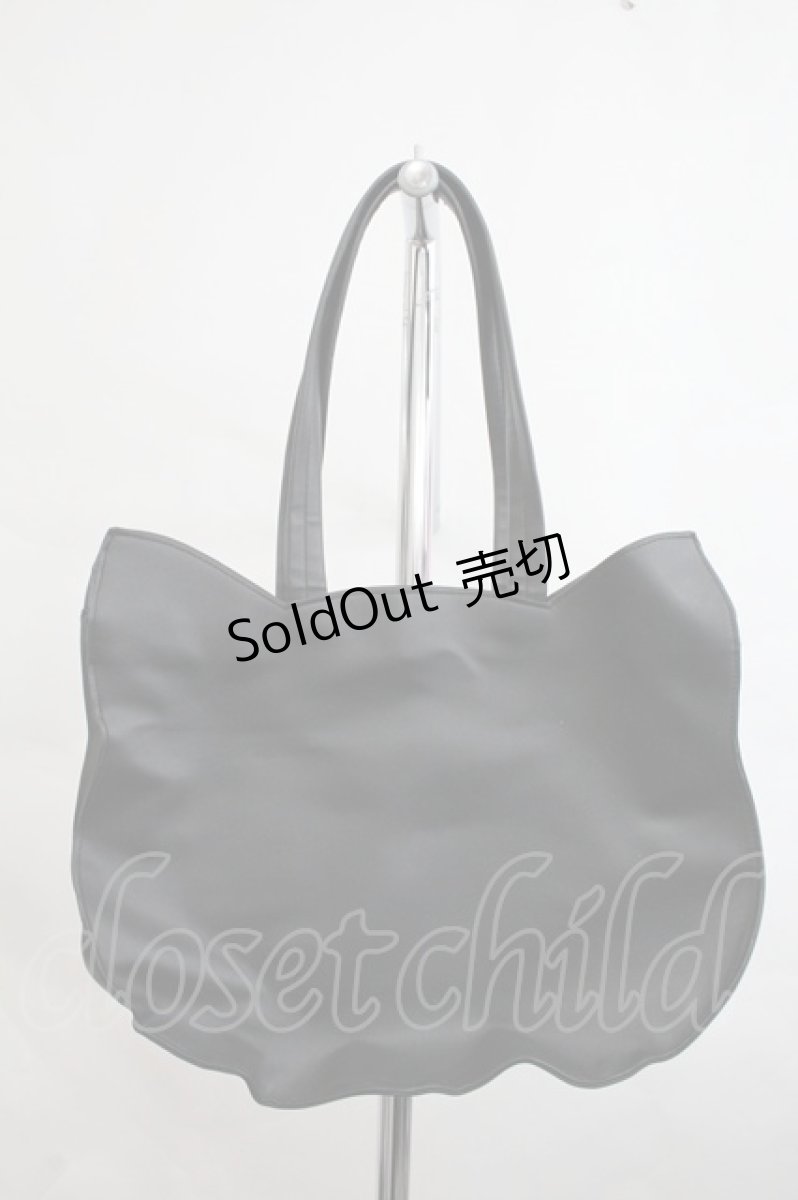 画像2: ATELIER PIERROT / ATELIER-PIERROTロゴ入り 特別ネコバッグ  黒 I-26-10-22-113-EL-BG-TE-ZI (2)