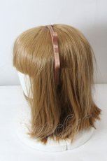画像2: Maison de FLEUR Petite Robe canone / ロゴリボンカチューシャ  オレンジベージュ I-26-10-22-119-LO-AC-TE-ZI (2)