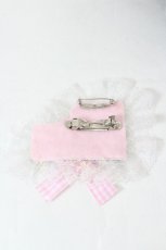 画像2: Nile Perch / チョコレートワッペン2WAYブローチ  ブラウンＸピンク I-26-10-22-127-LO-AC-SA-ZI (2)