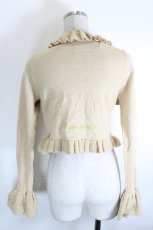 画像2: metamorphose / 白鳥刺繍フリルラメニットボレロ  ブラウンラメ I-26-10-22-021-ME-TO-SA-ZI (2)