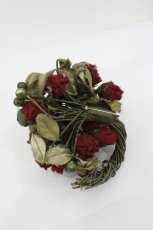画像2: WONDERFUL WORLD / つぼみ薔薇ブーケコサージュ  赤Ｘ緑 I-26-10-25-129-LO-AC-SA-ZI (2)