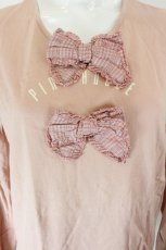 画像3: PINK HOUSE / ダブルリボンカットソー  ピンク I-26-10-25-018-LO-TO-SA-ZI (3)