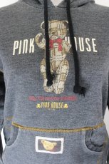 画像3: PINK HOUSE / チェックくまさんパーカー  黒 I-26-10-25-020-LO-TO-SA-ZI (3)