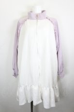 画像1: axes femme POETIQUE / フリルジップアップトレーナー  ピンク I-26-10-28-029-AX-TO-SA-ZI (1)