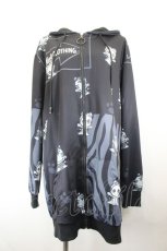 画像1: NieR Clothing / 虎着ぐるみNieRちゃんZIPパーカー  黒 I-26-10-28-043-PU-TO-TE-ZI (1)