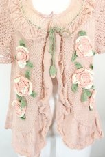 画像3: PINK HOUSE / ポワン・ド・ローズモチーフニットベスト  ピンク I-26-10-28-054-LO-TO-TE-ZI (3)
