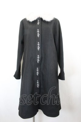 Preview of エトワール刺繍ロングコート  ブラック