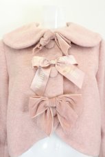 画像3: PINK HOUSE / PINK HOUSE×misako aokiリボン付きショートコート  ピンク I-26-10-28-061-LO-TO-TE-ZI (3)