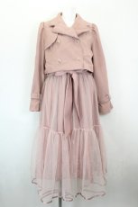 画像1: axes femme POETIQUE / 3WAYトレンチコート M ピンク I-26-10-28-074-AX-CO-SA-ZI (1)