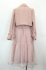 画像2: axes femme POETIQUE / 3WAYトレンチコート M ピンク I-26-10-28-074-AX-CO-SA-ZI (2)