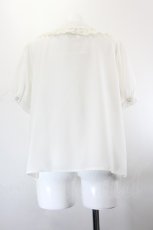 画像2: axes femme POETIQUE / ピンタックブラウス M 白 I-26-10-28-006-AX-BL-TE-ZI (2)
