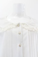 画像4: axes femme POETIQUE / ピンタックブラウス M 白 I-26-10-28-006-AX-BL-TE-ZI (4)
