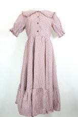 画像1: m petit by misako / AM*ギンガムCHKワンピース S 中赤 I-26-10-28-090-LO-OP-SA-ZI (1)