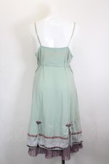 画像2: Ozz oneste / 桜刺繍チャイナキャミワンピース  ミント I-26-10-28-094-OO-OP-TE-ZI (2)