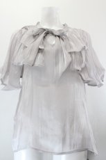 画像1: axes femme POETIQUE / 前後2wayリボンブラウス M グレー I-26-10-28-008-AX-BL-SA-ZI (1)