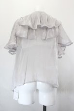 画像2: axes femme POETIQUE / 前後2wayリボンブラウス M グレー I-26-10-28-008-AX-BL-SA-ZI (2)