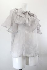 画像3: axes femme POETIQUE / 前後2wayリボンブラウス M グレー I-26-10-28-008-AX-BL-SA-ZI (3)