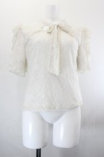 画像1: axes femme / 総レースカットアウトトップス  アイボリー I-26-10-28-011-AX-TO-SA-ZI (1)