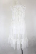 画像2: Chalmiere / ドットチュールエプロン M 白 I-26-10-30-035-AX-OP-TE-ZI (2)