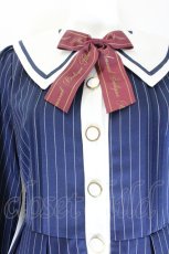 画像3: Amavel / ストライプセーラーワンピース  紺Ｘ白 I-26-10-30-043-CA-OP-SA-ZI (3)