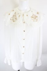 画像1: axes femme kawaii / 【Disney】ファンタジア/ブラウス M 白 I-26-10-30-005-AX-BL-TE-ZI (1)